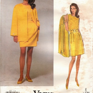 Sz 14 Thru 18  Vogue 2872 American Designer Perry Ellis - Misses&#39;/Misses&#39; Petite Jacket, Skirt & Top - Vogue Pattern