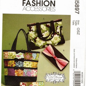 One Sz - McCall&#39;s Fashion Accessories M5897 Sewing Pattern  - McCall&#39;s Totes And Bags Design by Karina Hittle - McCall&#39;s Pattern