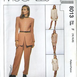Sz - 16 Thru 20 - McCall&#39;s Jones New York Style Sewing Pattern 8013 Misses&#39;/Women Dress, Lined Jacket, Skirt and Pants - McCall&#39;s Pattern