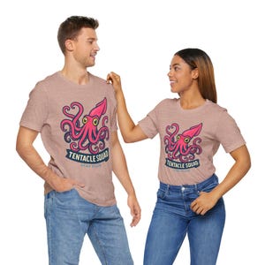 Tentacle Squad T-Shirt, Octopus Tee, Nautical Shirt, Ocean Lover Gift, Sea Creature Top