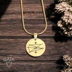pendentif or lsigil, bijou magique, personnalisé porte bonheur