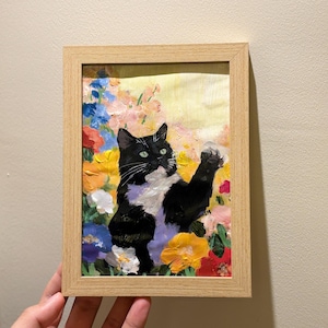 Custom Pet Portrait from Photo, 100% Handmade Acrylic, Oil or Watercolor Dog & Cat Portrait, Personalized Pet Memorial Wall Art
