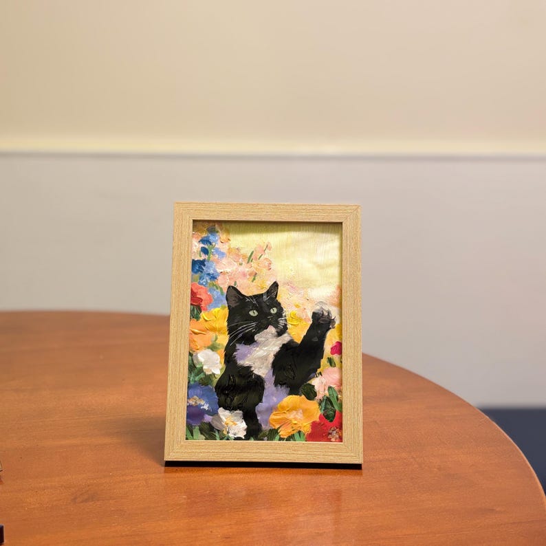Custom Pet Portrait from Photo, 100% Handmade Acrylic, Oil or Watercolor Dog & Cat Portrait, Personalized Pet Memorial Wall Art