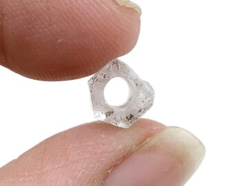 Råa Herkimer diamantpärlor i grov ädelsten för gör-det-själv-smycken