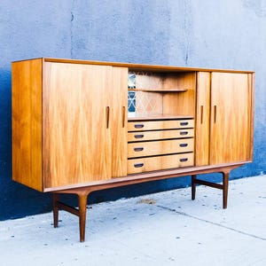 Mid-Century Modern 1960s Danish Teak Sideboard Credenza by P. Westergaard Mobelfabrik