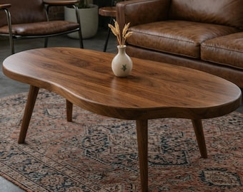 Farmhouse Coffee Table, Handmade Rustic Solid Wood Furniture, Reclaimed Living Room Decor