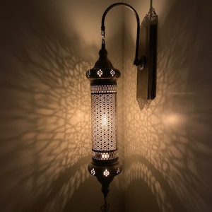 Aplique de pared marroquí auténtico: lámpara oriental Aplik hecha a mano imagen 2