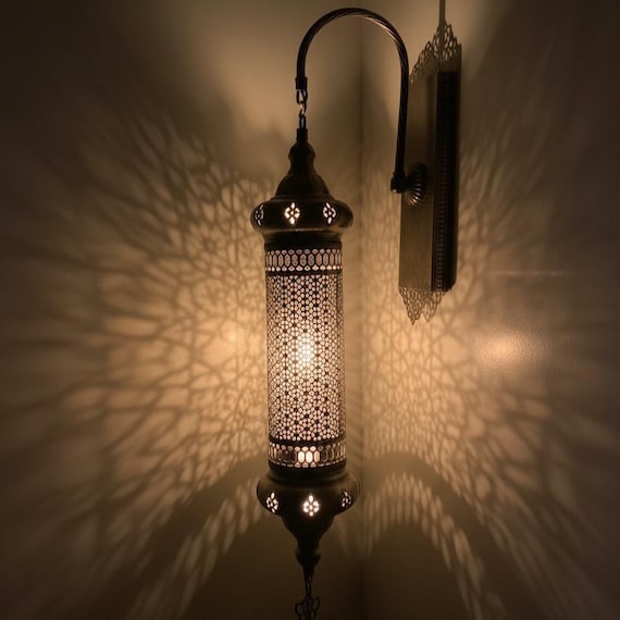 Authentic Moroccan Wall Sconce – Handmade Oriental Aplik Lamp