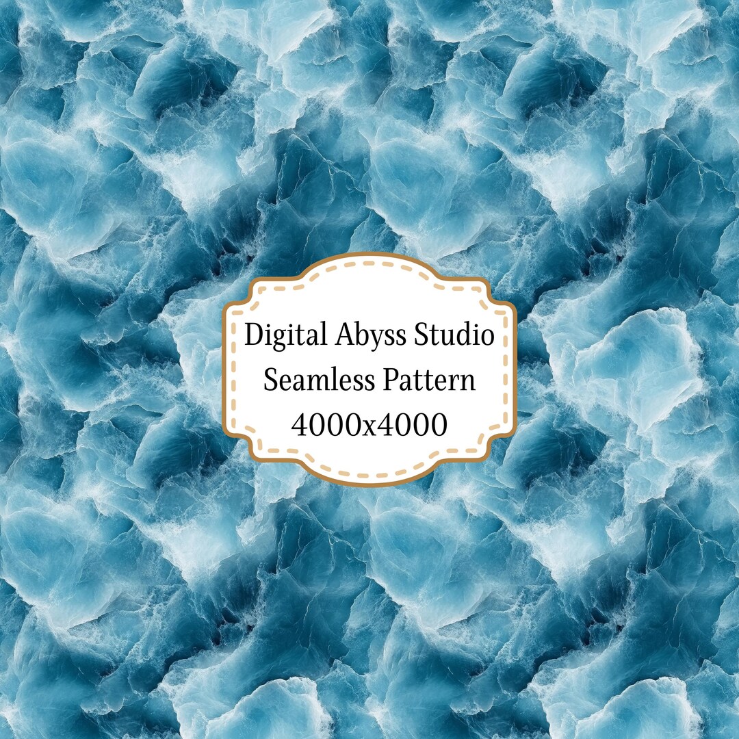 Ocean Blue Stone Seamless Pattern - JPEG Digital Download - Etsy