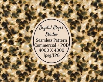 Cream Tortoiseshell Seamless Pattern, Champagne Pearl Animal Print Digital Paper, Luxury 4000x4000 JPG, Commercial POD