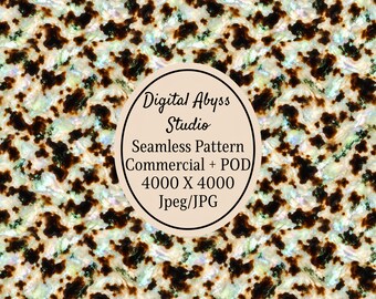 Mother of Pearl Tortoiseshell Seamless Pattern, Iridescent Animal Print Digital Paper, Luxury Sublimation Design, Commercial POD JPG