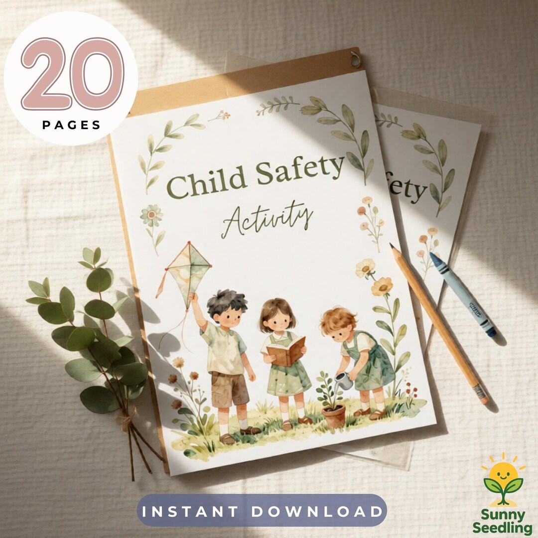 Safety Activity for Kids: Fun Printable Worksheets Learning Boundaries ...