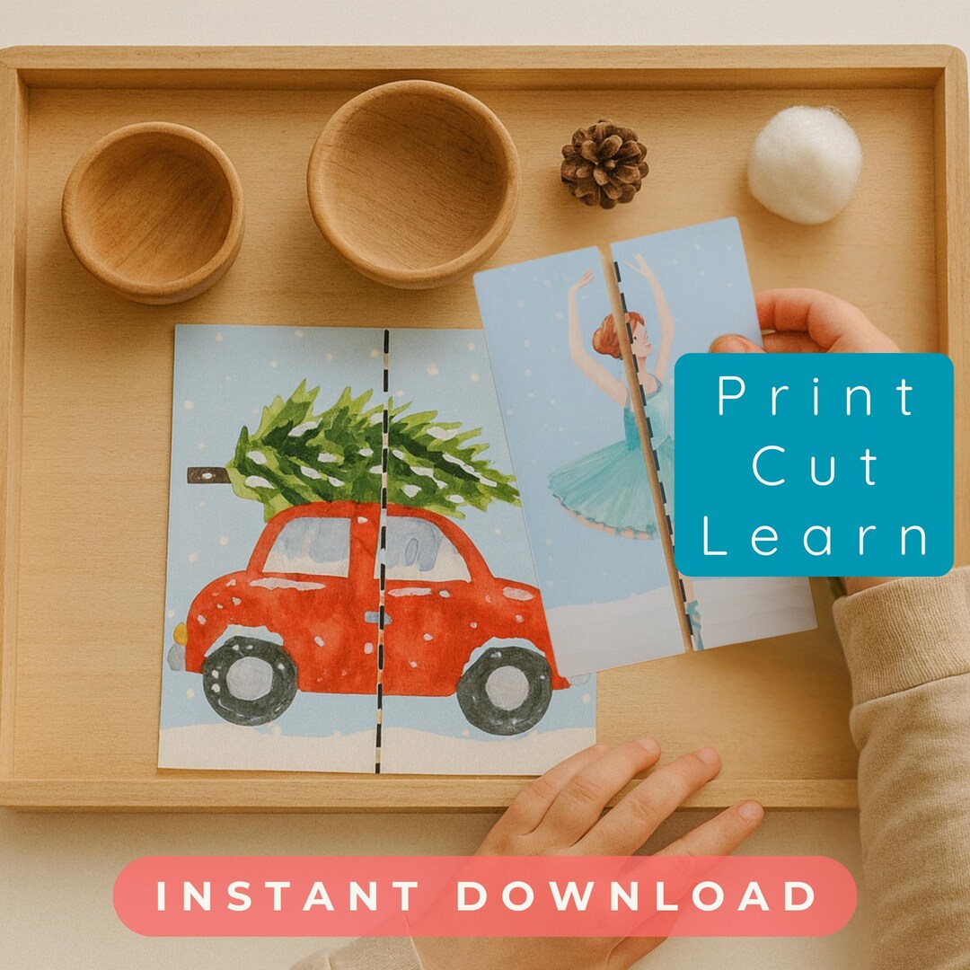 Winter Matching Game for Kids, Printable Memory Activity, Fun Holiday ...
