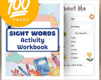 Sight Words Worksheets for Kids | Printable Flashcards, Kindergarten Learning Activities, Preschool Fun