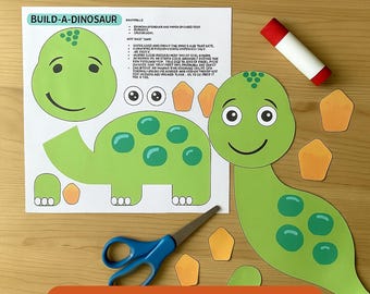 Dinosaur Kids Activity Pack Instant Download PDF