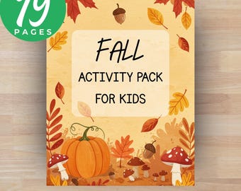 Fall Activity Pack for Kids: Fun Printable Worksheets, Games & Learning Activities Autumn Adventures