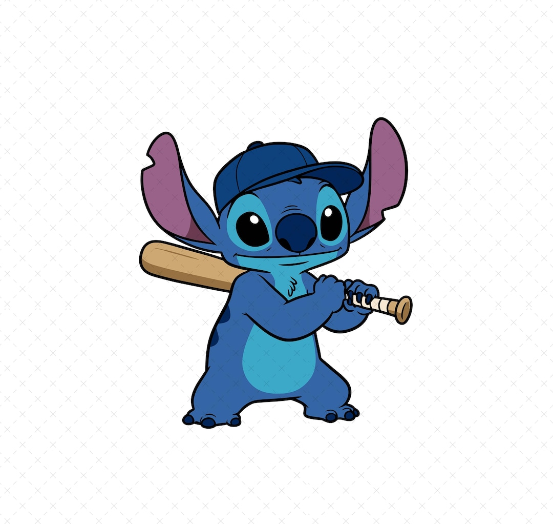 Stitch Baseball Clipart, PNG SVG - Etsy