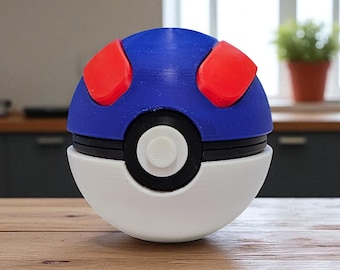 3D-geprinte open Pokeball-replica N3D