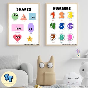 20 Preschool & Kindergarten Educational Poster Classroom Poster Bundles (3-5 years old)