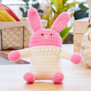 Red Heart Crochet Funny Bunny Pattern: DIY Amigurumi Toy (Digital Download)