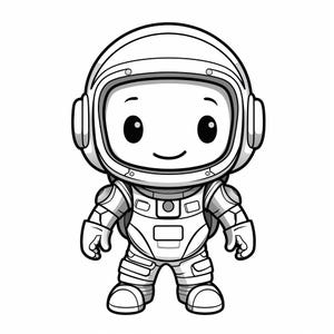 Kleurboek astronaut