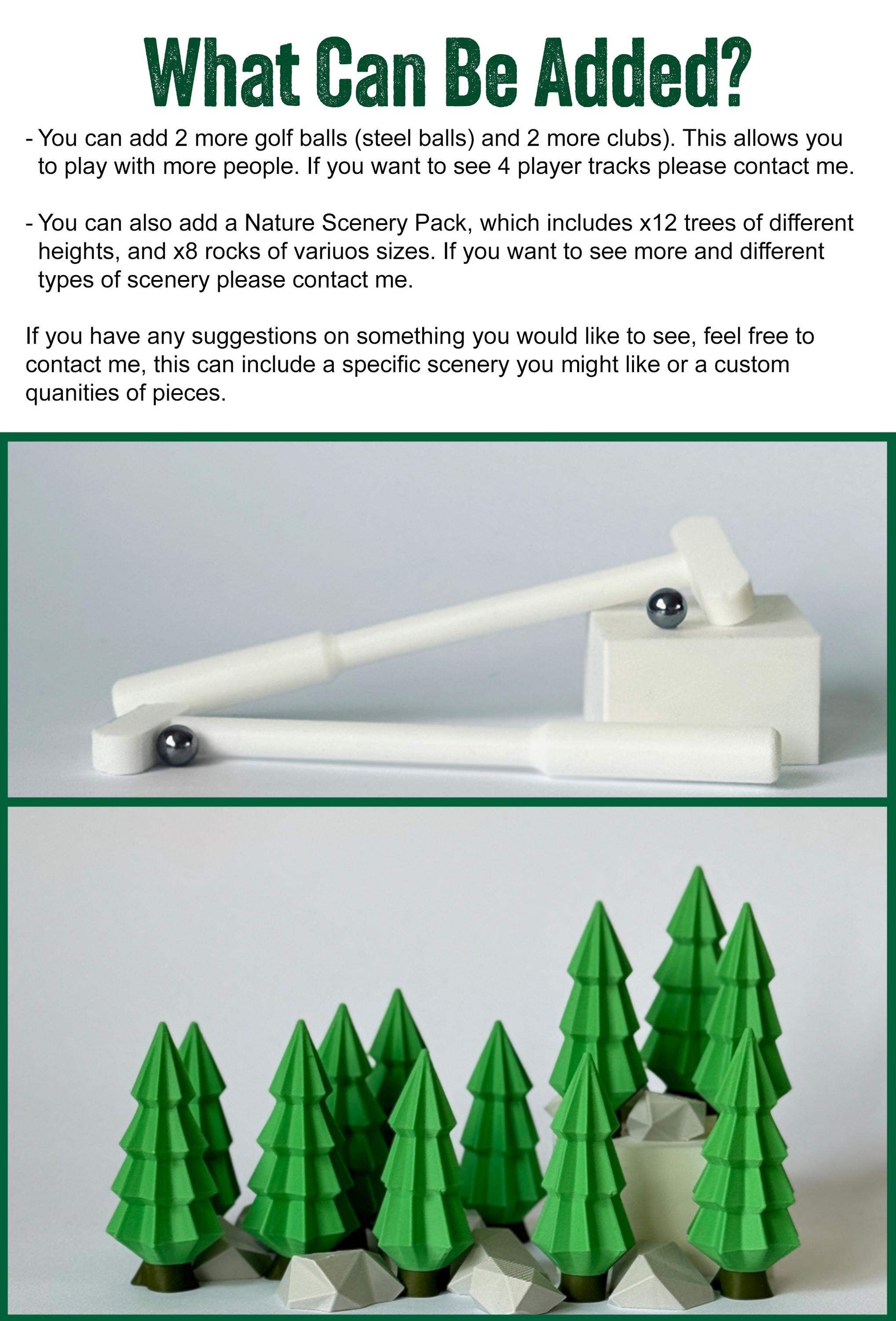 Desktop Mini Gold Desktop Mini Golf | 3D Printed Modular Tabletop Game | Game for Golf ...