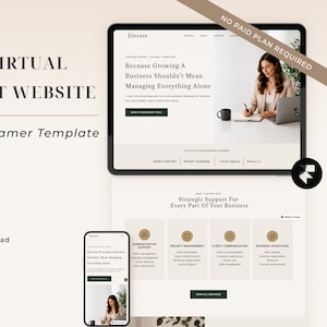 Modèle de site web de luxe pour assistant virtuel | Page d'accueil responsive Framer (sans code)