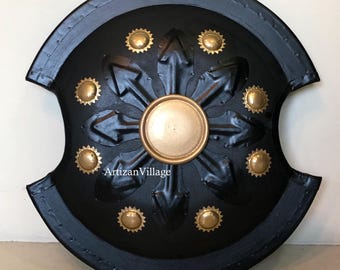 Medieval Knight Shield, Royal Trojan LARP Cosplay, 22-inch