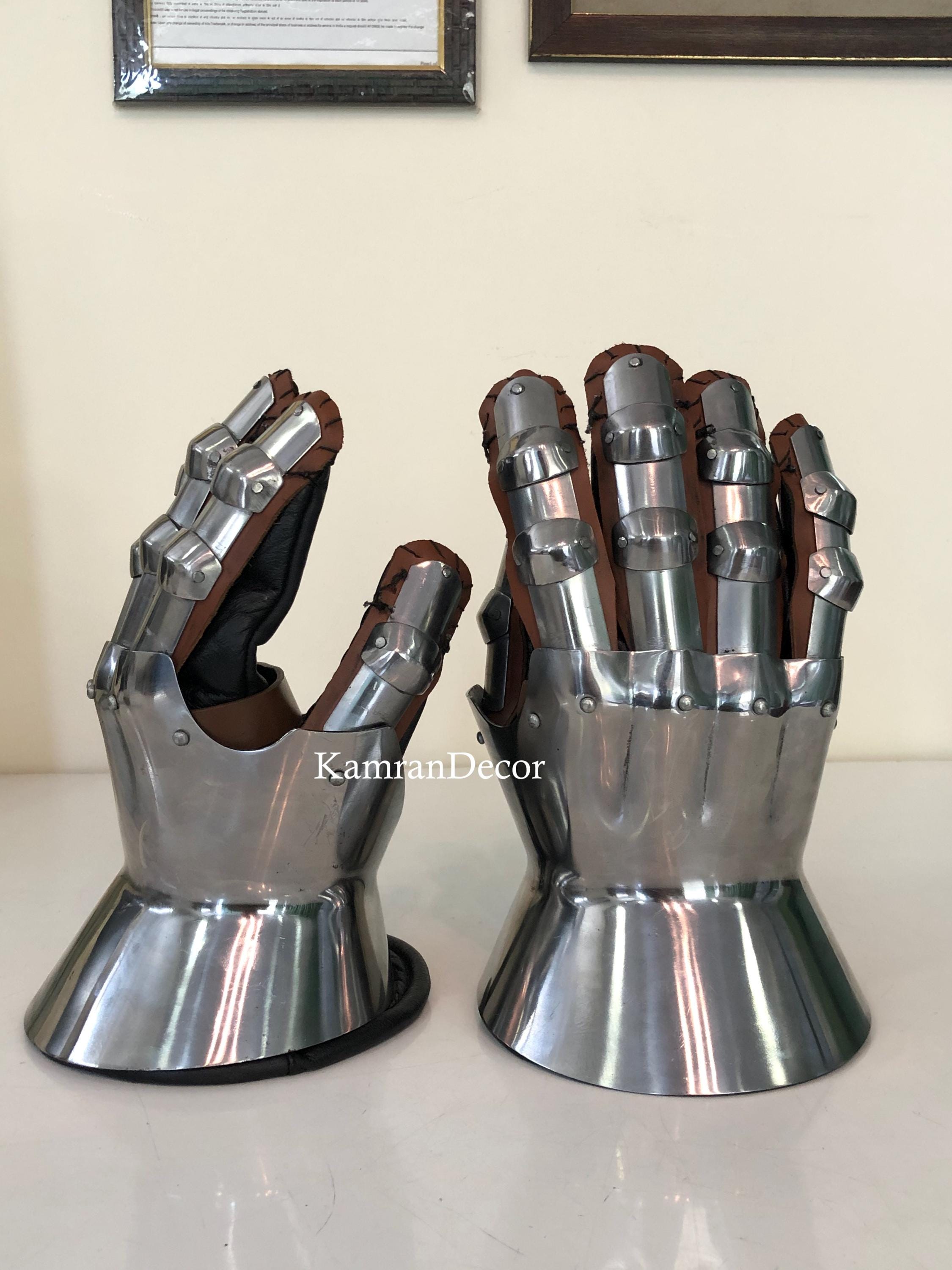 日本 Etsy - Gloves gauntlets Plate | Medieval Gauntlet 左右ペア