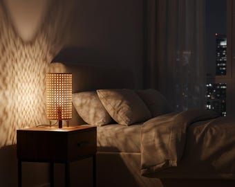 SAXHYTTAN Table Lamp | Modern Scandinavian Bedside Lamp | Minimalist Home Decor Light | Nordic Desk Night Lamp