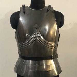 Medieval Steel Breastplate, Gothic LARP Armor, Cosplay Costume