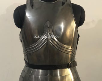Mittelalterlicher Stahl Brustpanzer, Gothic LARP Rüstung, Cosplay Kostüm