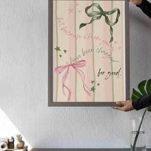 For Good Wicked Inspired Poster Musical Wall Art with Bows & Stars