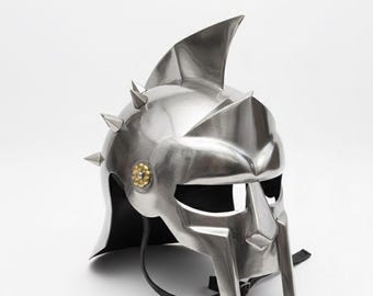 Ancient Greek Spartan Helmet | Handmade Steel Warrior Helm | Corinthian Armor | Medieval Cosplay | Collector Gift