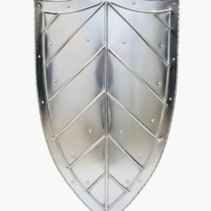 Medieval Steel Shield, Gothic Knight Armour, 28-Inch Replica