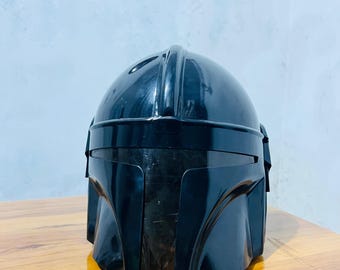 Replika hełmu Mandalorian | Rekwizyt zbroi cosplay | Przedmiot kolekcjonerski inspirowany Gwiezdnymi Wojnami