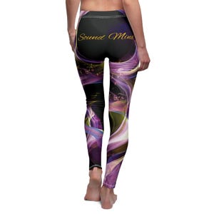 Sound Mind Print Leggings for Women, Stylish Activewear, Yoga Pants, Perfect for Athleisure, Casual Wear, Gift for Fitness Lovers
