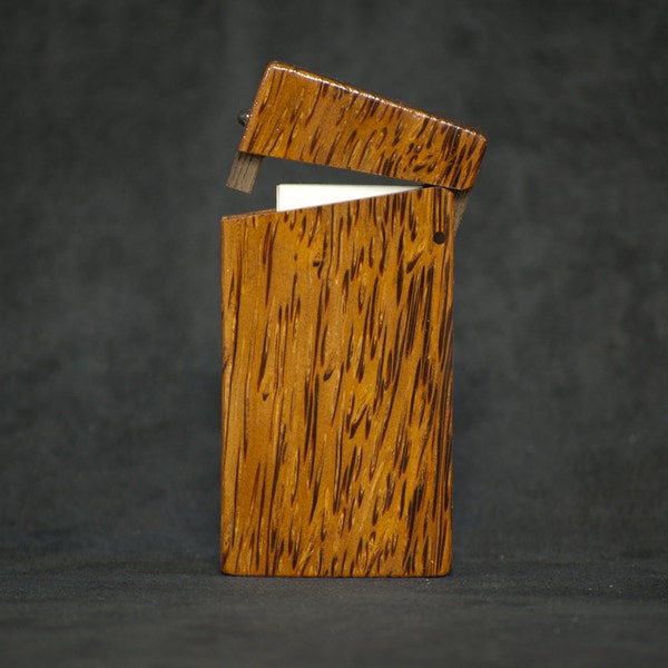 Mini Business Card Holder (Moo Card Case) - Red Palm and Rosewood