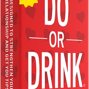 Couples Drinking Card Game for Adults, Fun Romantic Game for Two, Perfect for Game Night, Parties, or Gifts for Boyfriend, Date night gifts