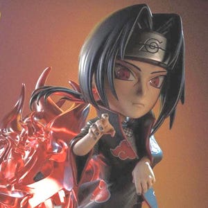 Chibi Itachi Uchiha Abbildung: 3D gedruckte Anime Statue (STL-Datei digitaler Download