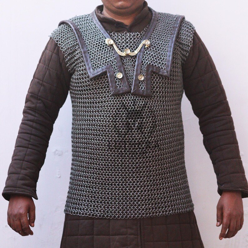 Chainmail Lorica Hamata : 9mm Butted Round Rings Roman Chainmail Armor ...
