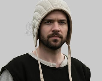 Gorro acolchoado medieval para armadura e feira renascentista LA-184 Páscoa
