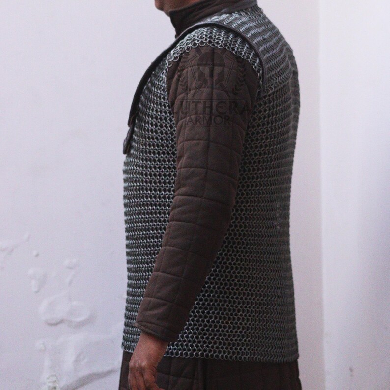 Small Chain Mail Chainmail Lorica Hamata : 9mm Butted Round Rings Roman Chainmail Armor ...