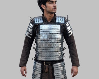 Viking Lamellar Armor Steel Set Scale Armor Torso & Pauldrons Easter Gifts