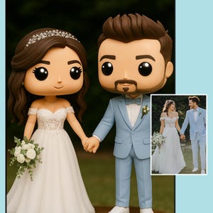 Custom MiniStyle Figurine – Personalized 3D Gift | Couple + Pet Keepsake