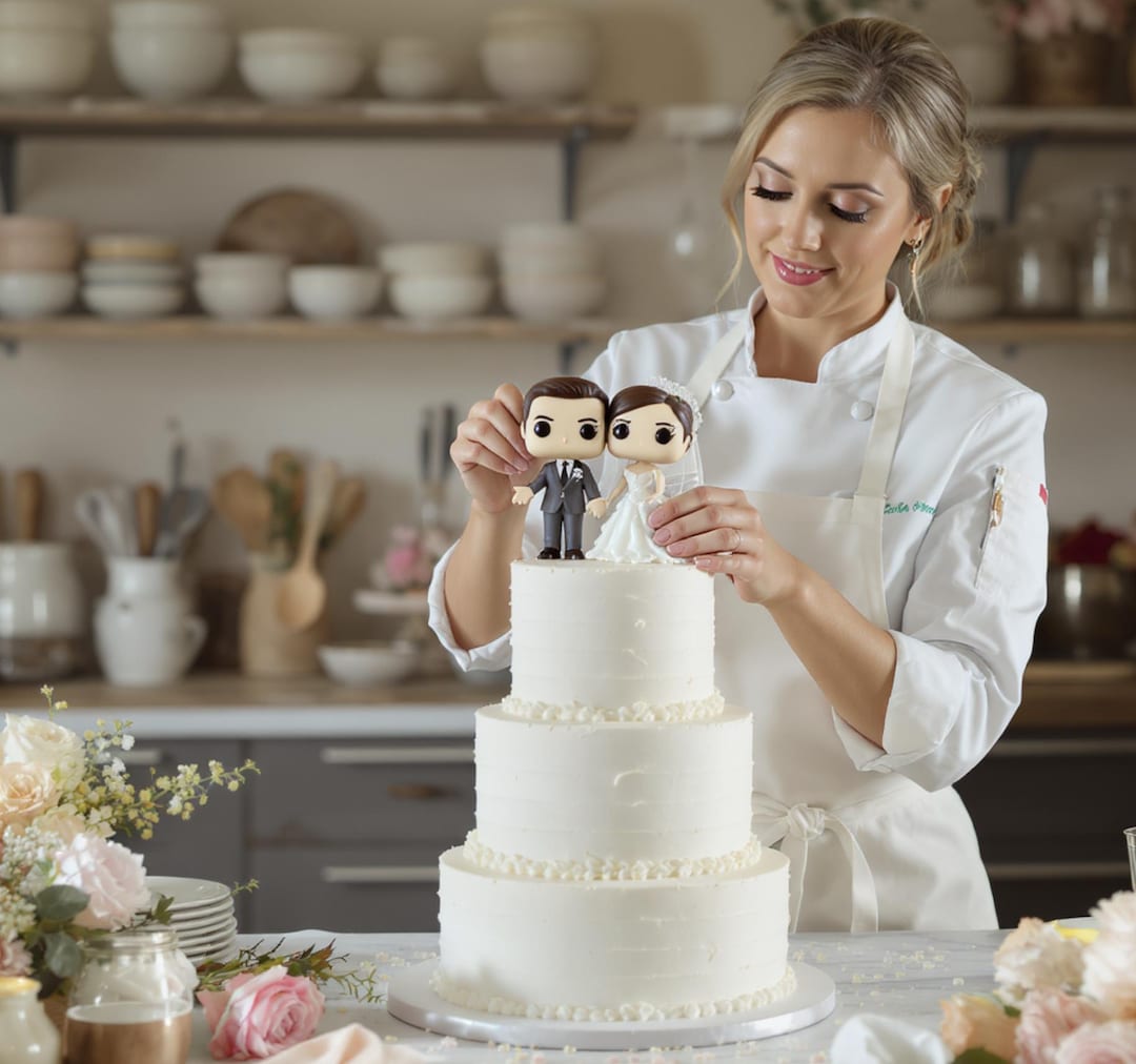 Personalized Wedding Cake Topper: Custom 3D Printed Bride & Groom ...