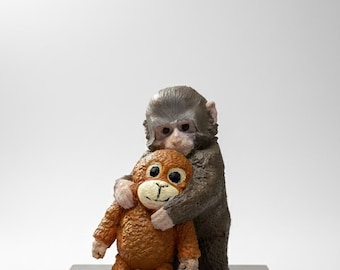 Monkey Punch Figurine –  Hand-Finished Art Object 8cm