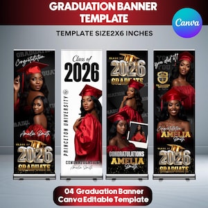 4X Graduation Banner Canva Editable Template Bundle | Graduation Banner for Graduation Parties | Custom Photo Grad Celebration Banner Design
03 Graduation Banner Canva Editable Template, Class of 2026 Celebration, Blue Graduation Banner for Grad Parties, Large Format Grad Banner
Graduation Banner Canva Editable Template Bundle, 4X Graduation Banner, Custom Photo Grad Celebration Banner Design, Instant Download