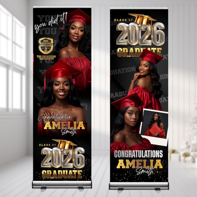 4X Graduation Banner Canva Editable Template Bundle | Graduation Banner for Graduation Parties | Custom Photo Grad Celebration Banner Design
03 Graduation Banner Canva Editable Template, Class of 2026 Celebration, Blue Graduation Banner for Grad Parties, Large Format Grad Banner
Graduation Banner Canva Editable Template Bundle, 4X Graduation Banner, Custom Photo Grad Celebration Banner Design, Instant Download