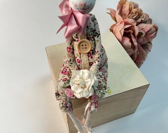 Cute Fabric Bunny Art Doll